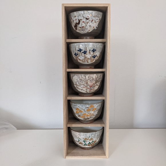 Tachikichi Other - BNIB Japanese stoneware Cups  set of 5 cups By Tachikichi wi/Ocha Matcha…